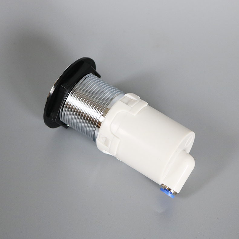 隐藏式k5911气动冲水按钮开关 亮面圆形冲水按键